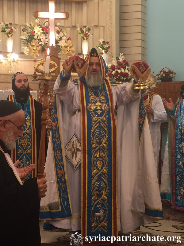 Celebratory Holy Qurobo by Patriarch Ignatius Aphrem II at St. Peter and St. Paul Cathedral – Baghdad