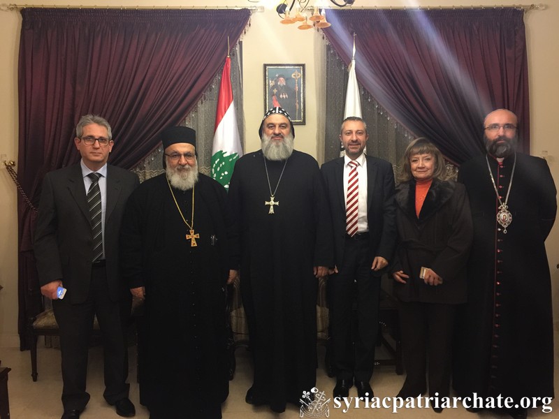 Patriarch Ignatius Aphrem II Meets the Director of Public Relations at Al-Tayyar Al-Watani Al-Horr
