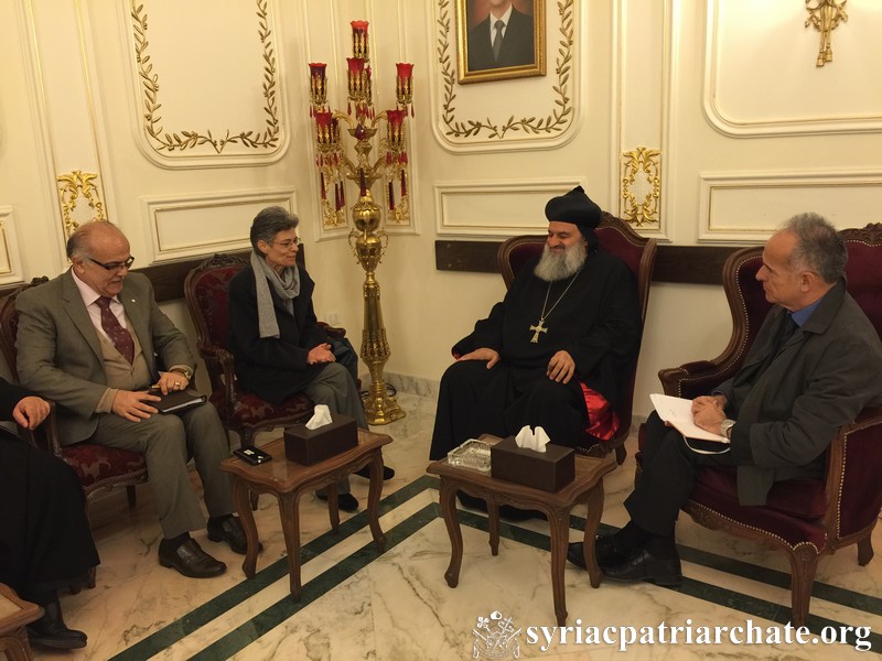 Visit of the Head of Delegation of the International Committee for Red Cross at the Syriac Orthodox Patriarchate