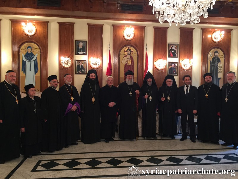 Reception of the Head of Churches of Aleppo at the Archdiocese Headquarters in Sulaymaniyyeh