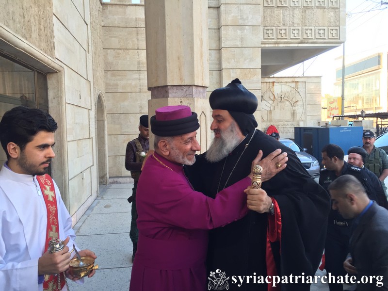 Patriarch Ignatius Aphrem II Visits Assyrian Patriarchs Mar Gewargis III & Mar Addai II