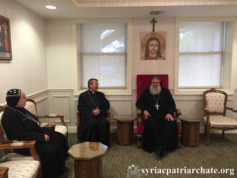 Archbishop Khajag Barsamian Visits Patriarch Ignatius Aphrem II