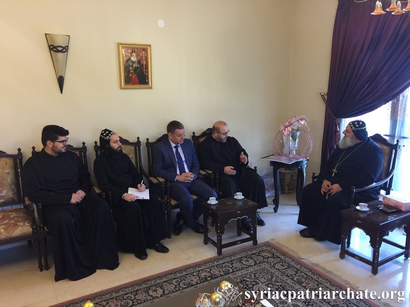 Patriarch Ignatius Aphrem II Meets Chief Librarian of USEK